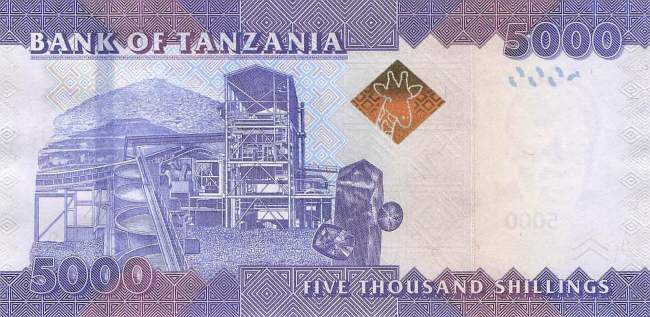 5000 Schillings Tansania P.43b 2015